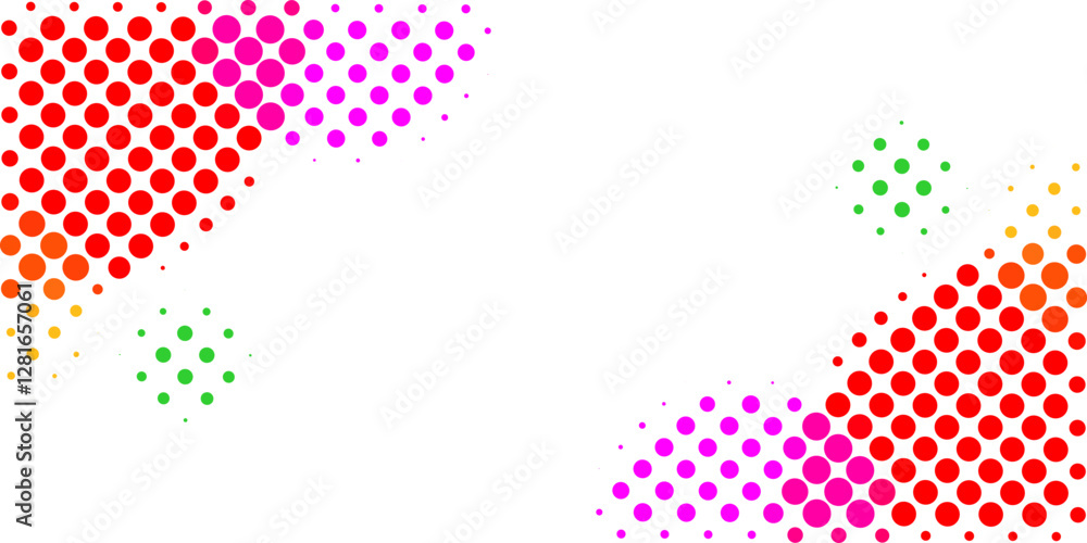 Poster vector background design with halftone effect. abstract gradient round dots.