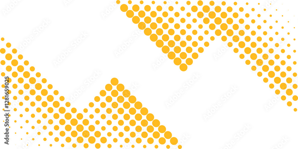 Poster vector background design with halftone effect. abstract gradient round dots.