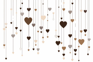 Fototapeta premium Abstract love story timeline pattern in vector style with flat design