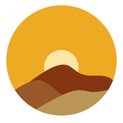 vector illustration of an abstract background desert