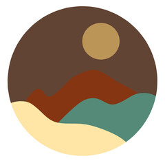 vector illustration of a flat head