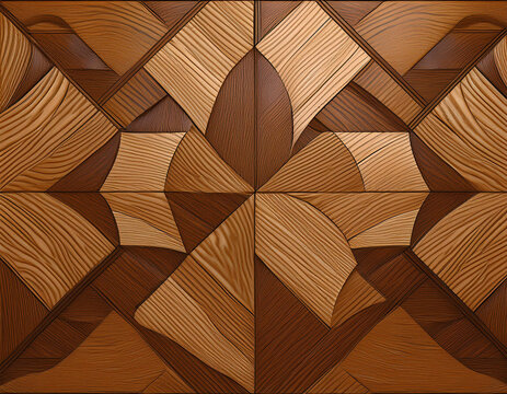 abstract home decorative parquet wooden wall and floor design background 3d shape wooden background