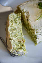 homemade cold asparagus, tuna and broccoli pudding recipe