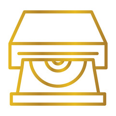 Dvd case Color gradient illustration vector icon which can easily modify or edit 
 