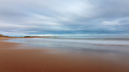 Embleton Bay, with Dunstanburgh Castle, landscape shots including long exposure images. 
