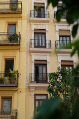 Architecture of a European city Building facades