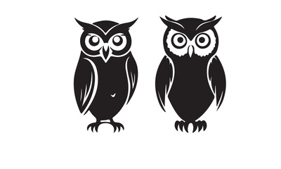 owl vector silhouette
