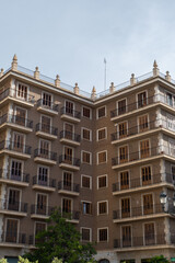 Architecture of a European city Building facades