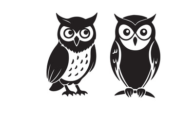 owl vector silhouette