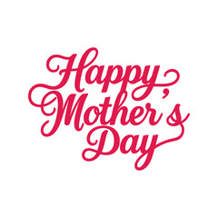 Happy Mothers Day Vector Hand drawn typography