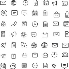 High-Resolution Business and Communication Vector Icons for Designers