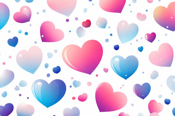 Love potion bubble pattern vector style flat design with clean lines sharp edges minimalist iridescent gradient isolated on white professional design element