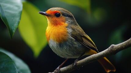 Colorful Bird Perched on a Branch