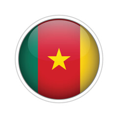 Cameroon Flag Sphere Vector