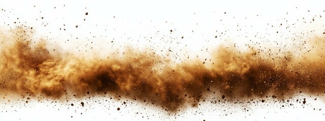Brown Dust Explosion Abstract Background