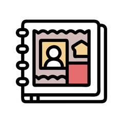 Stamp Collection Album – Vintage and Philately-Themed Vector Illustration