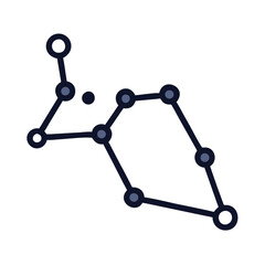 Astronomy Constellation – Star Map and Celestial Navigation Vector Illustration.