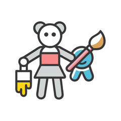 a icon of kid's hobbies
