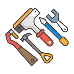 DIY Home Renovation Tools: Vector Icons & Essentials.
