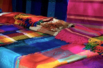 Colorful textiles