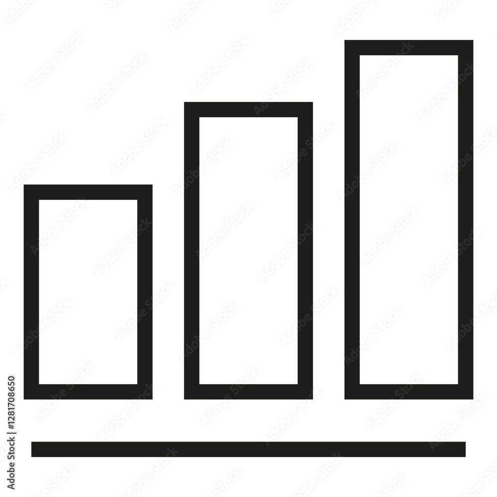 Poster statistic vector icon