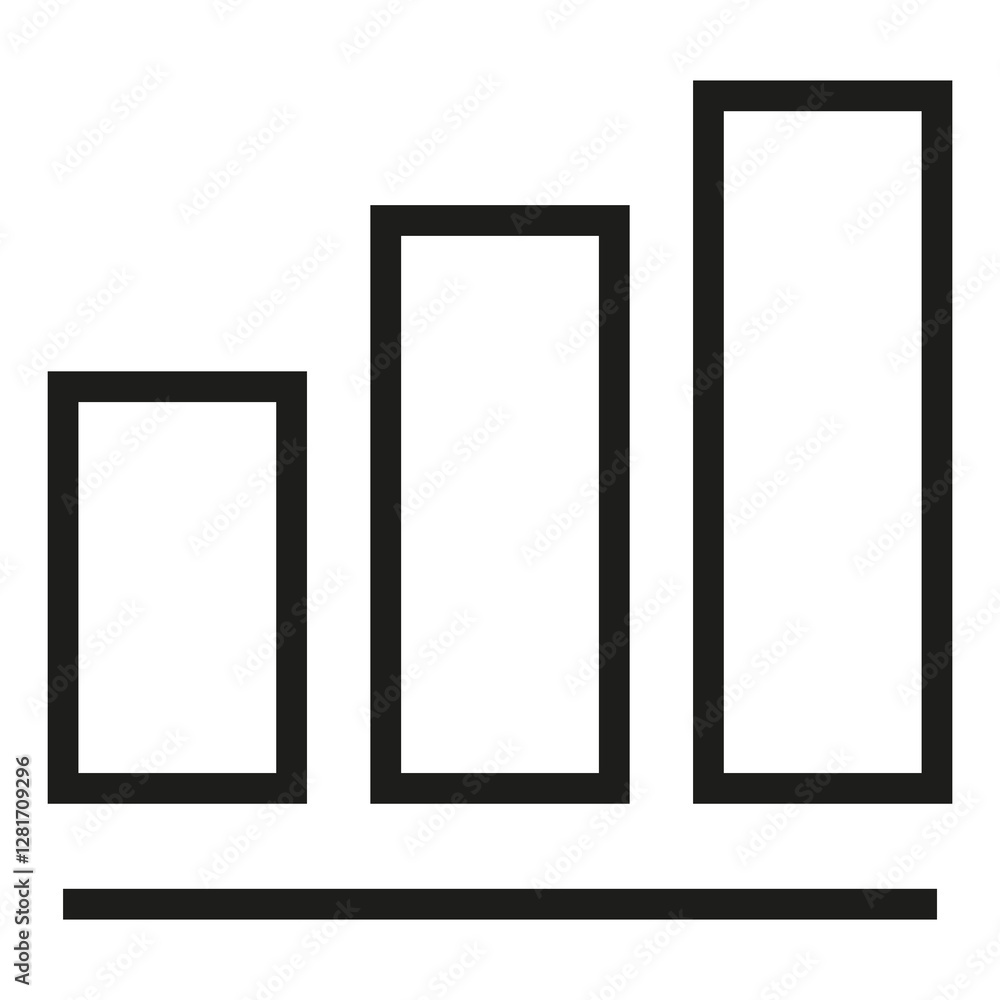 Poster statistic vector icon