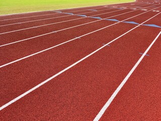 red running track