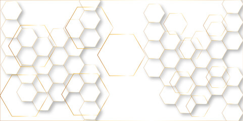  Luxury hexagonal abstract black metal background with golden light lines. Dark 3d geometric texture illustration. Black Hexagonal Pattern Metallic background with black and gold 3d5