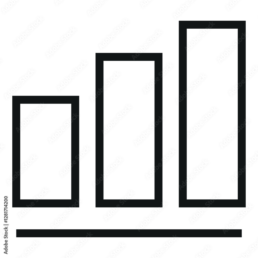 Poster statistic vector icon