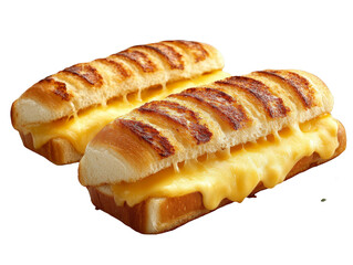 [Transparent Background PNG]Delicious Grilled Cheese Sandwich Close-up