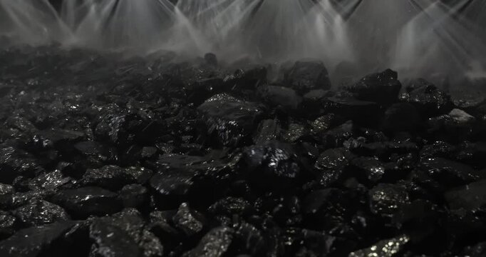 Coal Preparation Plant Screening. Coal Washing Equipment, Mineral Processing, Coal Enrichment Technology Industrial Mining Machinery, Raw Ore Separation Heavy Industry Production. On Belt conveyor