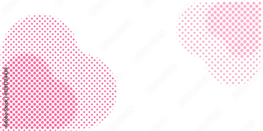 Poster background vector design with halftone effect. abstract gradient round dots.