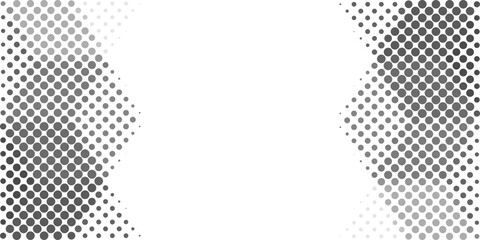 Background vector design with halftone effect. Abstract gradient round dots.