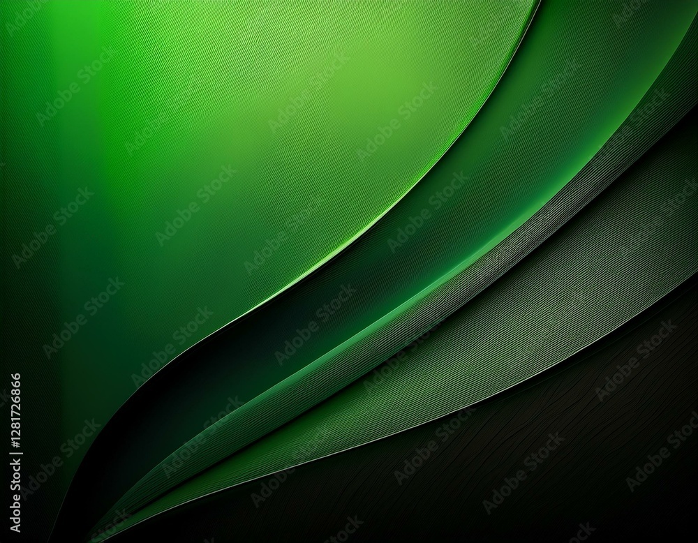 Poster abstract green and black gradient background with textured surface