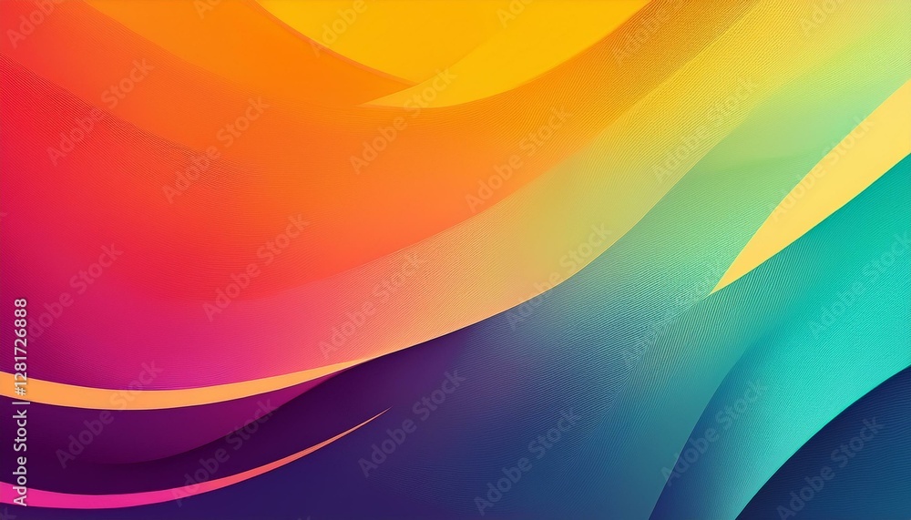 Poster stylish abstract background blending three trendy colors creating a unique contemporary color gradie