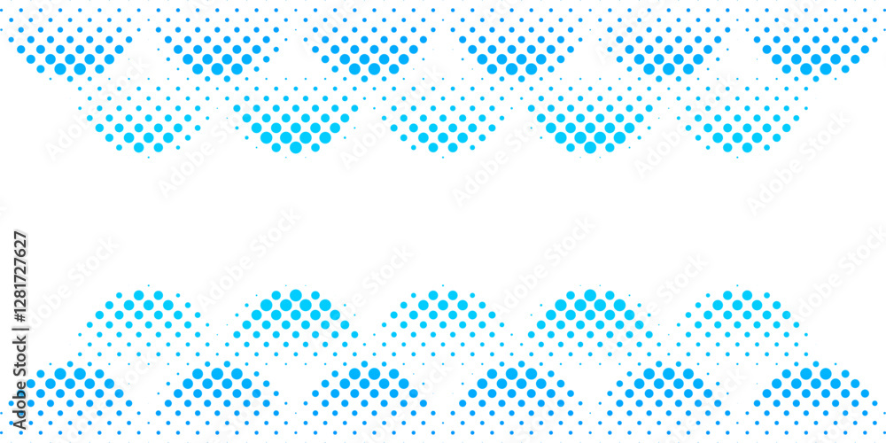 Poster background vector design with halftone effect. abstract gradient round dots.