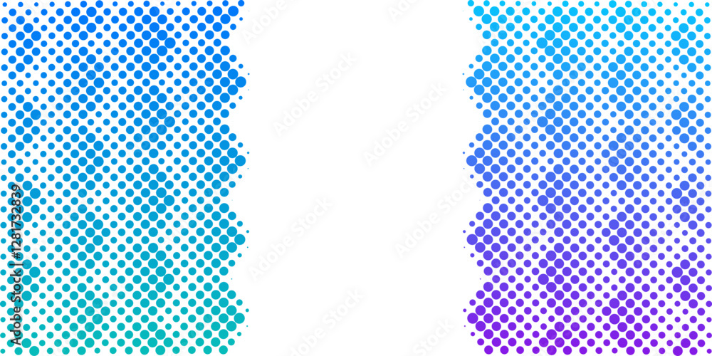 Poster background vector design with halftone effect. abstract gradient round dots.