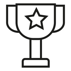 trophy vector icon