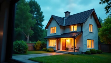 Close-up shot of house price displayed on screen, sale, report, mortgage