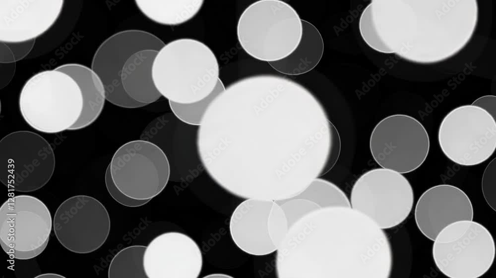 Poster abstract circles with varying opacity on dark background, overlapping patterns. modern digital art a