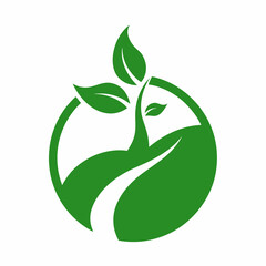 vector green agro farm logo icon