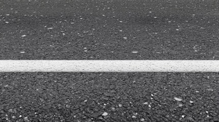 Fototapeta premium Close-up of asphalt road with white line as urban infrastructure concept