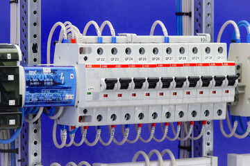 ABB circuit breakers for the protection of electrical loads in the electrical switchboard. 