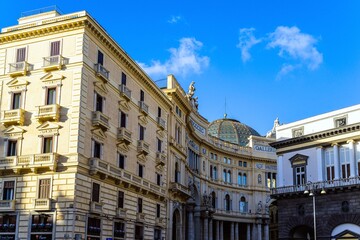 Fototapeta premium Galleria Umberto I, Naples, Campania, Italy, Europe
