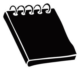 Spiral Notebook Silhouette