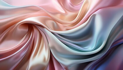 Fototapeta premium soft pastel silk fabric folds elegant abstract background