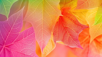 Vibrant autumn foliage in a spectrum of fall colors.