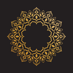 mandala ornamental round frame