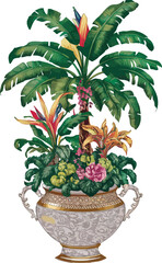 Fototapeta premium Mesmerizing Ideogram- Tropical