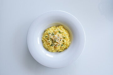 homemade recipe for risotto rice with cheese
